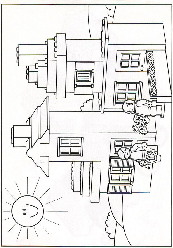 Plansa de colorat cu Lego 8 41